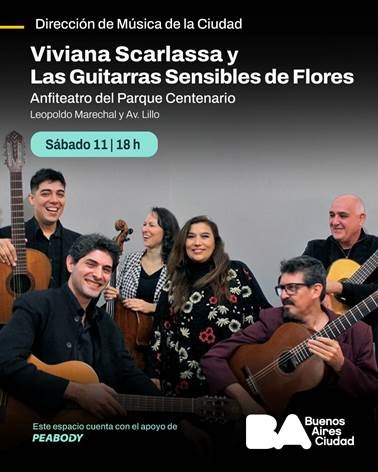 VIVIANA SCARLASSA y LAS GUITARRAS SENSIBLES DE FLORES