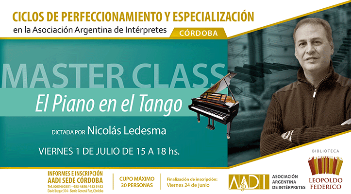 Master Class “El piano en el tango”