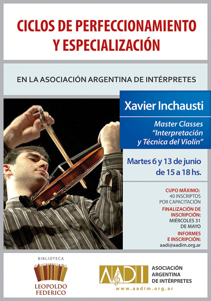 Master Classes “Interpretación y Técnica del Violín”