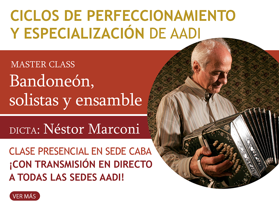 Master Class Bandoneón, solistas y ensamble - Transmisión virtual 