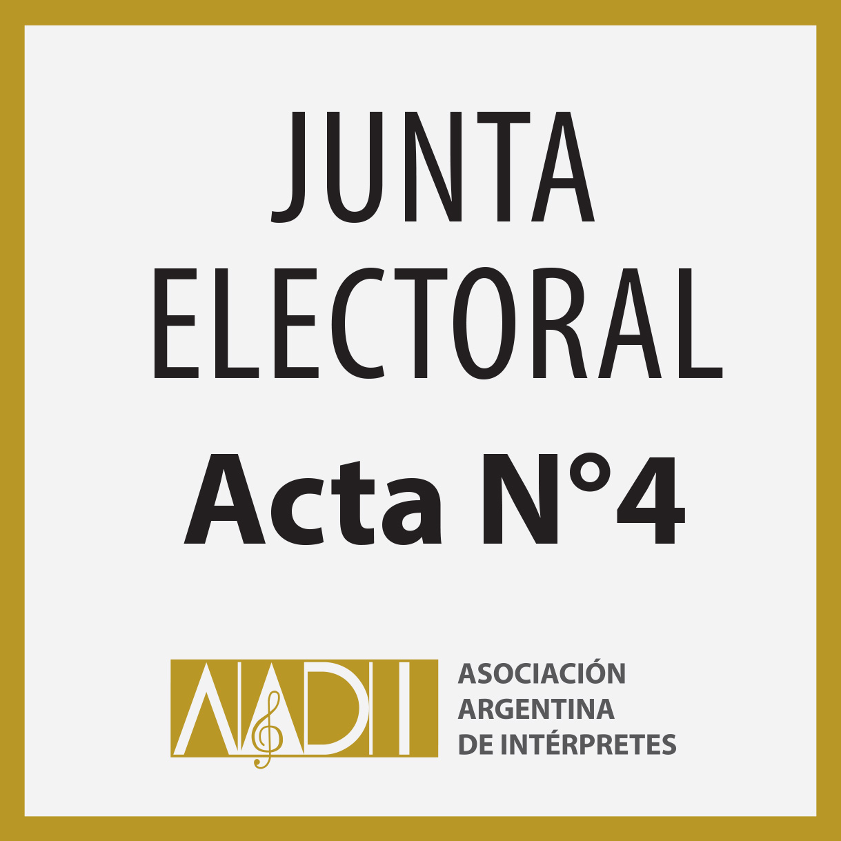 JUNTA ELECTORAL   ACTA NRO. 4