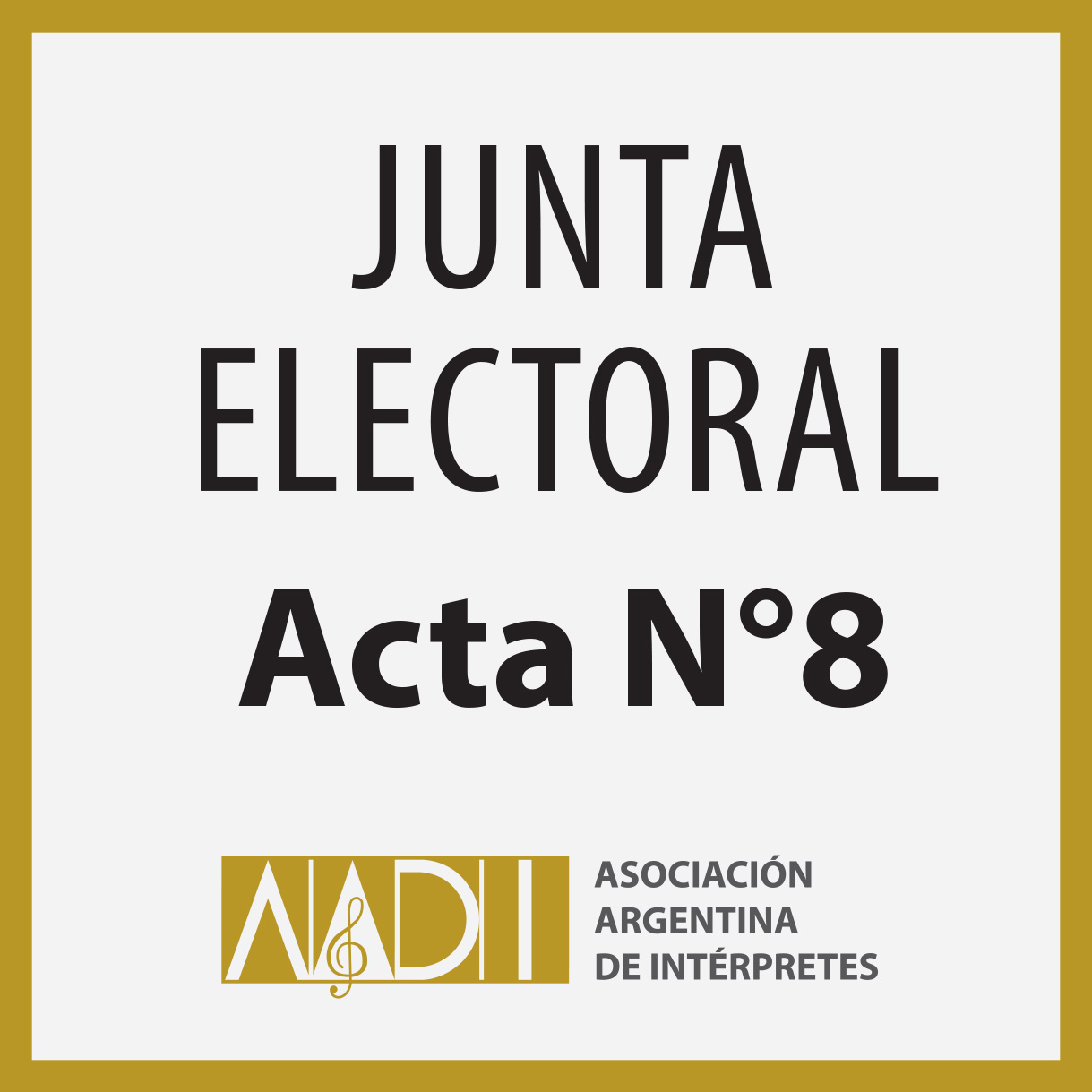 JUNTA ELECTORAL  ACTA NRO. 8