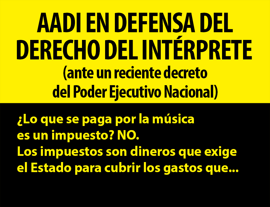 AADI EN DEFENSA DEL DERECHO DEL INTÉRPRETE 