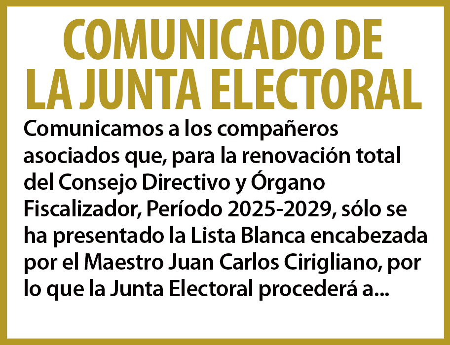 COMUNICADO DE LA JUNTA ELECTORAL