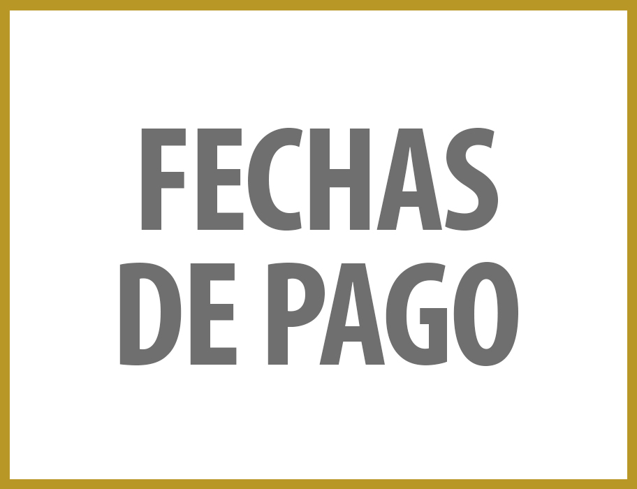 FECHAS DE PAGO